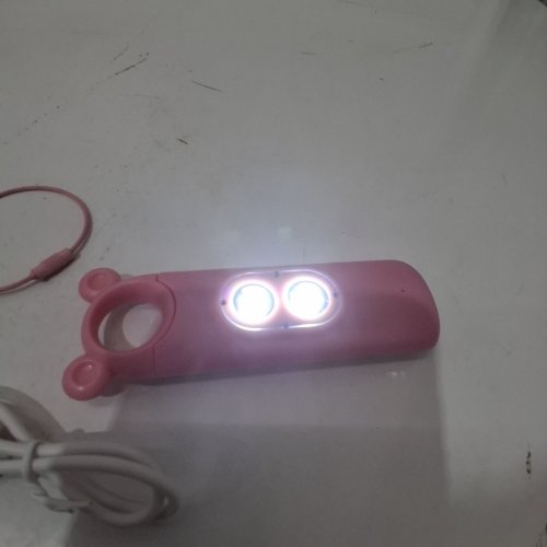 WOMEN'S PERSONAL BEAR SAFETY ALARM - 130DB SIREN/FLASHING STROBE LIGHT - PINK image 2