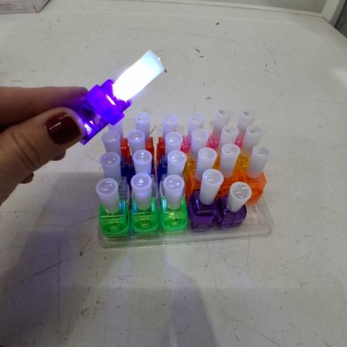 24PK POPOOO RACE CAR PARTY FAVORS LED FINGER LIGHTS - ASSORTED COLORS image 2