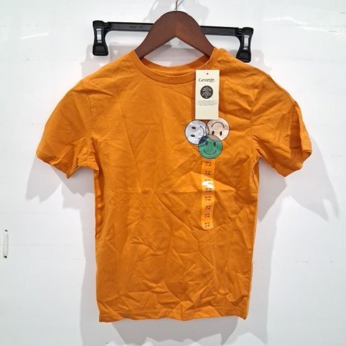 KID'S GEORGE SMILEY FACE SHORT SLEEVE T-SHIRT - ORANGE image 3
