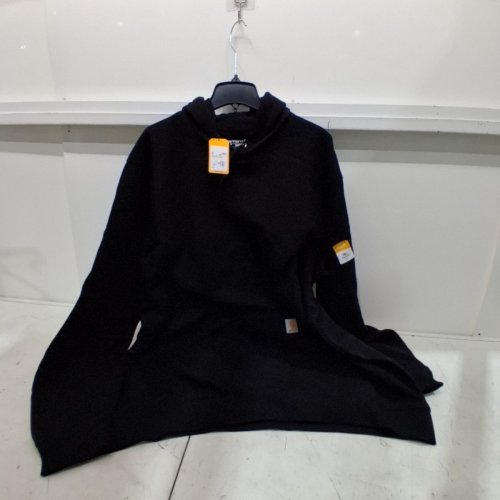 MENS CARHARTT LOOSE FIT MIDWEIGHT LOGO SLEEVE GRAPHIC SWEATSHIRT - 2XL TALL - BLACK (STYLE: TS0288-M) image 2