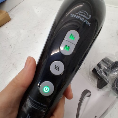 SNAILAX CORDLESS HANDHELD MASSAGER WITH HEAT - BLACK - (MODLE: SL-482) image 2