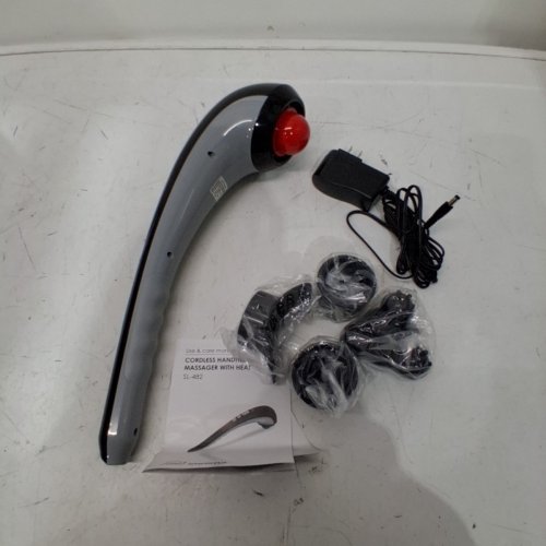 SNAILAX CORDLESS HANDHELD MASSAGER WITH HEAT - BLACK - (MODLE: SL-482) image 3