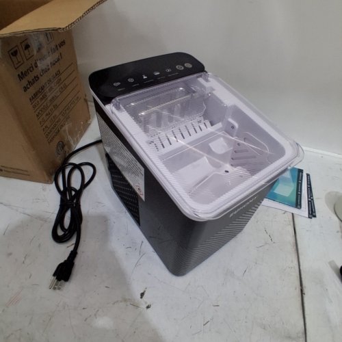 EUHOMY COUNTERTOP ICE MAKER WITH ICE SCOOP AND BASKET - MAKES 26.5LB / DAY - BLACK (MODEL: IM021-B1) image 3