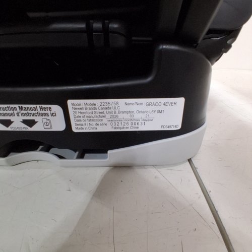 GRACO 4EVER 4-IN-1 BABY TO BOOSTER CAR SEAT - HANCOCK (MODEL: 2235758) image 2