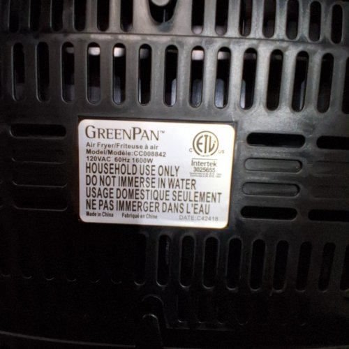 GREENPAN BISTRO DUAL ZONE AIR FRYER - TWO 4L BASKETS/8L - BLACK - (MODEL-CC008842) image 12
