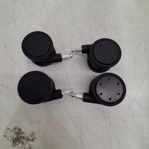 4PK REPLACEMENT SWIVEL CASTERS - 2" - BLACK image 2