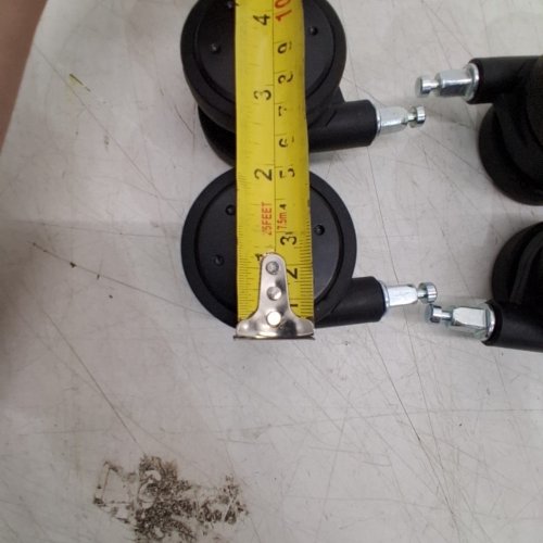 4PK REPLACEMENT SWIVEL CASTERS - 2" - BLACK image 3