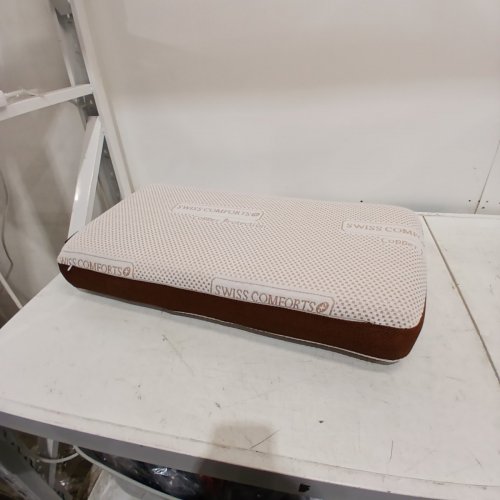 SWISS COMFORTS COPPER MEMORY PILLOW - 24" X 16" X 5" - WHITE/COPPER image 3