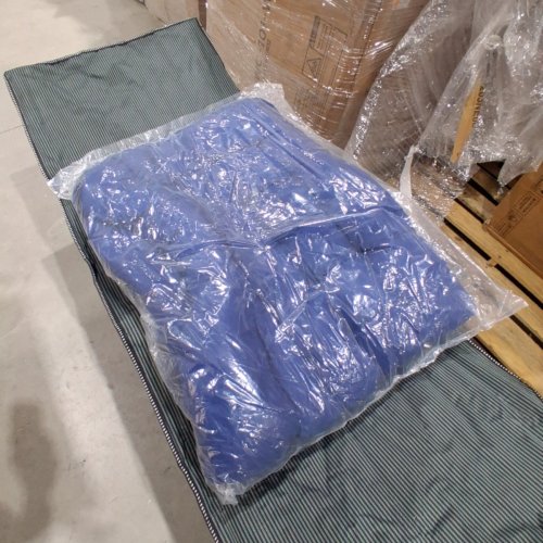 CAMPING COT WITH PADDED MATTRESS - 28" X 73" - BLUE/BLACK (MODEL: A043-002-001) image 3