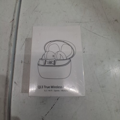 TRUE WIRELESS BLUETOOTH EARBUDS - GREY / WHITE (MODEL: Q13) image 3