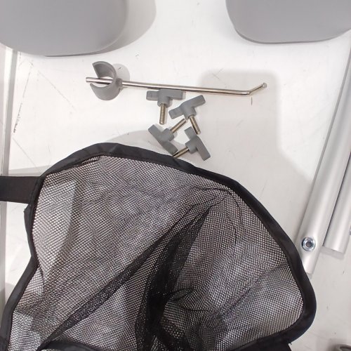 VEVOR UNIVERSAL RAISED HEIGHT ADJUSTABLE TOILET SEAT WITH PADDED SEAT & ALUMINUM FRAME - 19.3" - 25.2" - 350LBS WEIGHT CAPACITY - GREY (MODEL: FBL760598) image 3