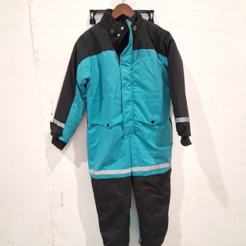 KID'S ONE-PIECE SNOWSUIT - 140 - TURQUOISE / BLACK image 3