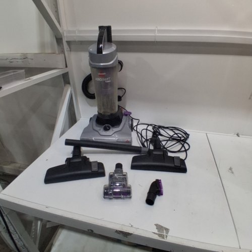 BISSELL AEROSWIFT TURBO UPRIGHT CORDED VACUUM WITH CLEANING TOOLS - PURPLE/GREY (MODEL: 1808B) image 3