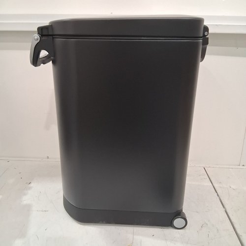 SIMPLE HUMAN PET FOOD STORAGE CONTAINER WITH MAGNETIC LID-MOUNTED SCOOP - 32LBS - LARGE - MATTE BLACK image 8