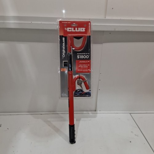 THE CLUB 1000 ORIGINAL CLUB STEERING WHEEL LOCK - RED image 2
