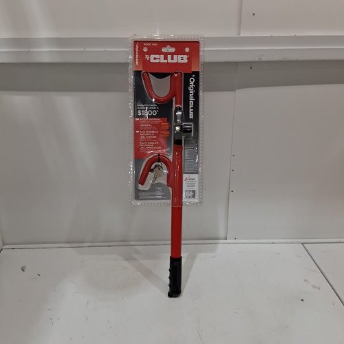 THE CLUB 1000 ORIGINAL CLUB STEERING WHEEL LOCK - RED image 3