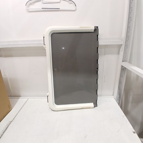 AMAZON BASICS DOG TRAINING PAD HOLDER - 22" X 22" - WHITE/GREY image 2