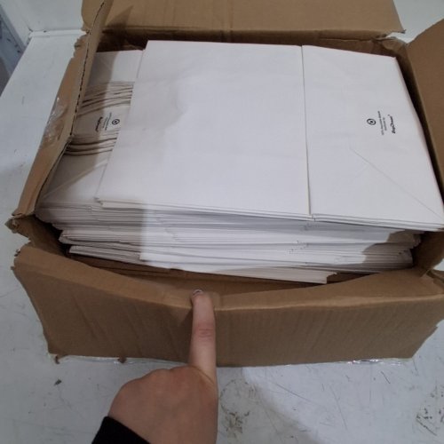 80PK GIFT PAPER BAGS -10.5"- WHITE image 3