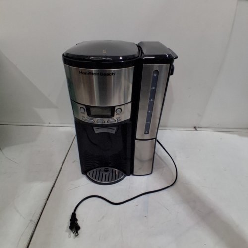HAMILTON BEACH 47950 12-CUP BREWSTATION COFFEE MAKER WITH REMOVABLE RESERVOIR, BLACK AND STAINLESS STEEL image 3