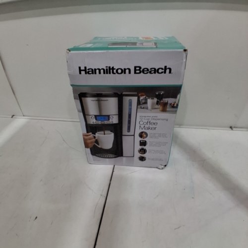 HAMILTON BEACH 47950 12-CUP BREWSTATION COFFEE MAKER WITH REMOVABLE RESERVOIR, BLACK AND STAINLESS STEEL image 10