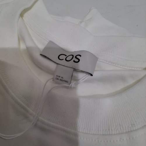 WOMEN'S COS CLEAN CUT T-SHIRT - EXTRA LARGE - WHITE image 2