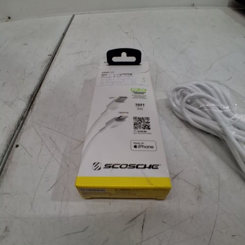 SCOSCHE STRIKELINE USB-C TO LIGHTNING - 10FT - WHITE (MODEL:CI410WT-SP) image 2