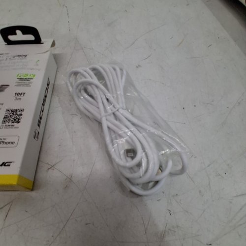 SCOSCHE STRIKELINE USB-C TO LIGHTNING - 10FT - WHITE (MODEL:CI410WT-SP) image 3