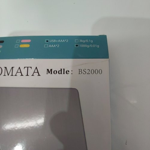 BOMATA DIGITAL PRECISION SCALE - 1000G/0.01G - SILVER (MODEL: BS2000) image 2
