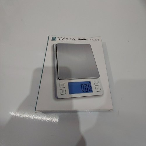BOMATA DIGITAL PRECISION SCALE - 1000G/0.01G - SILVER (MODEL: BS2000) image 4