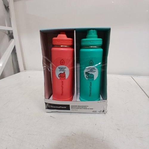 2PC THERMOFLASK INSULATED BOTTLES - 24 OZ EACH - ORANGE (ITEM: 2730866) image 6