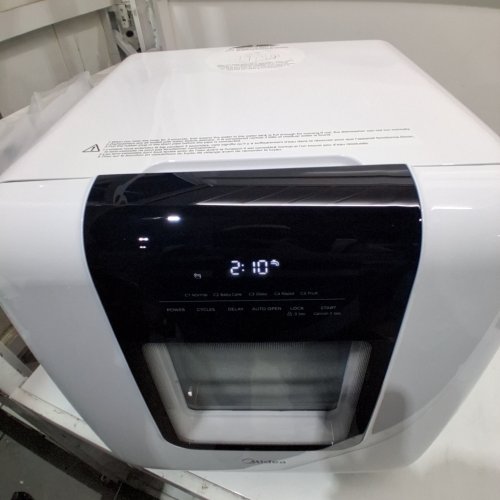MIDEA COUNTERTOP DISHWASHER PORTABLE WITH BUILT IN WATER TANK - 6L CAPACITY, 162ºF TEMP - 16" X 17" X 20" - WHITE - (MODEL: MDC17P2DWW) image 2