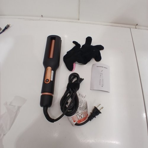 BESTOPE AUTOMATIC HAIR CURL/CRIMP TOOL - BLACK/ROSE GOLD (MODEL: HB-88) image 2