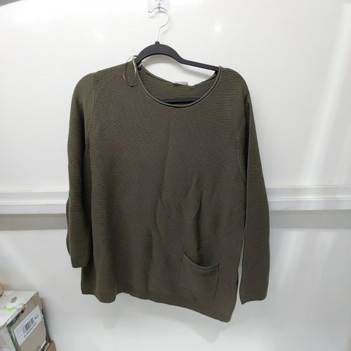 GERRY WEBER KNITTED LONG SLEEVE WITH POCKET - SIZE 12 / LARGE - GREEN (STYLE : 190114-57003) image 2