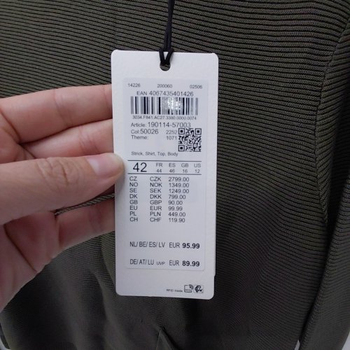 GERRY WEBER KNITTED LONG SLEEVE WITH POCKET - SIZE 12 / LARGE - GREEN (STYLE : 190114-57003) image 3