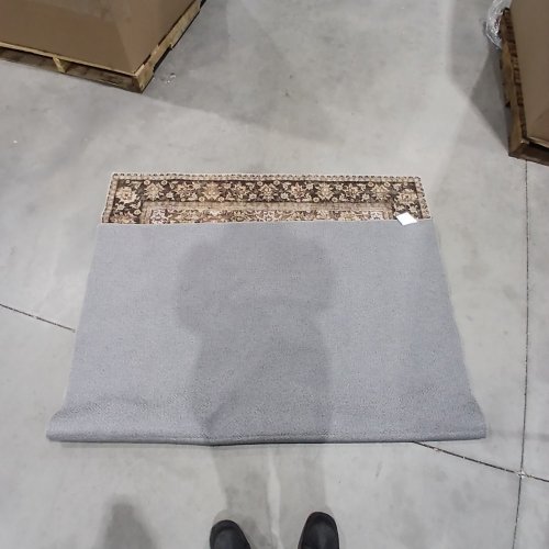 ANTIQUE FLORAL PATTERNED AREA RUG - 5.5FT X 6.5FT - BROWN AND BEIGE image 3