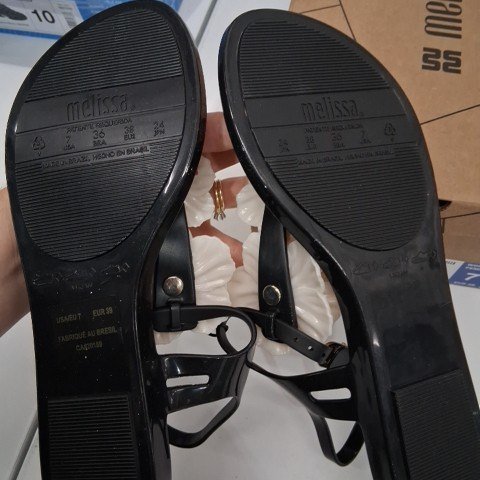 WOMEN'S MELISSA SOLAR SPRINGTIME SANDAL - SIZE 7 - BLACK (STYLE: 1984148) image 3