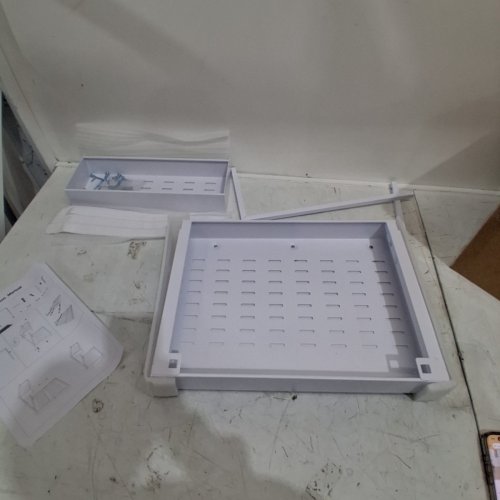 2 TIER SLIDE OUT KITCHEN ORGANIZERS - 10.6" X 14.8" - WHITE image 3