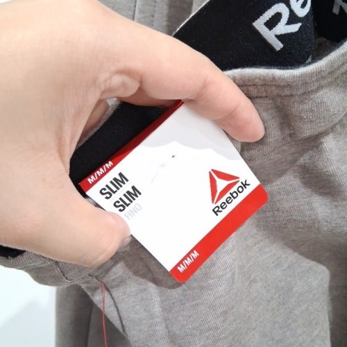 MEN'S REEBOK SLIM-FIT JOGGER PANTS - MEDIUM - GREY image 3