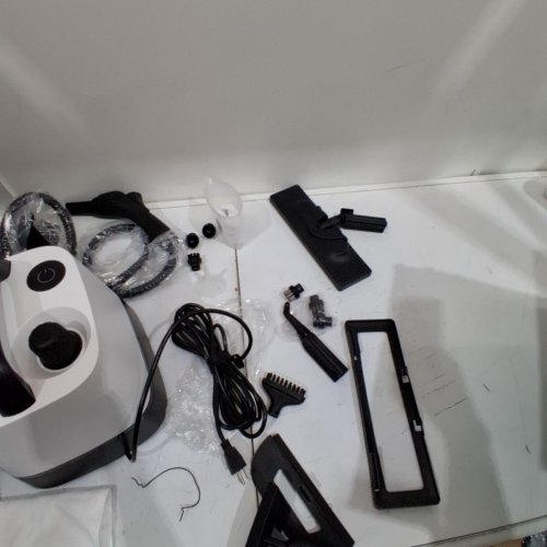 WIRQO HANDHELD STEAM CLEANER WITH ATTATCHMENTS - BLACK/WHITE image 4