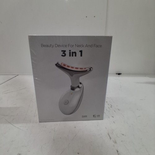 VAFEE RECHARGEABLE 3-IN-1 FACIAL MASSAGER FOR NECK AND FACE - WHITE (MODEL: VA-01) image 3