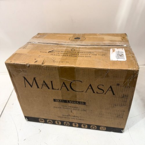 16PC MALACASA MODERN RELIEF DESIGN CERAMIC DINNERWARE SET - WHITE image 4