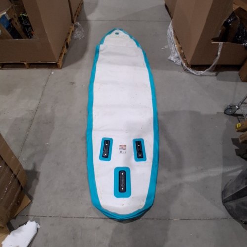 FUNWATER INFLATABLE STAND UP PADDLE BOARD WITH BEGINNERS SUP ACCESSORIES - 11FT6" X 33" X 6" - SKY BLUE (MODEL: SUPJH01) image 6