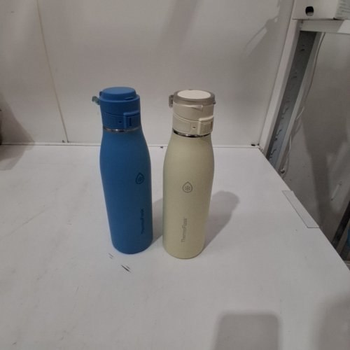 2PK THERMOFLASK VACUUM INSULATED BOTTLE, 24HR COLD/12HR HOT - 25OZ - BLUE/YELLOW image 2