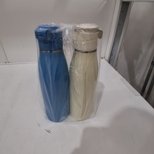2PK THERMOFLASK VACUUM INSULATED BOTTLE, 24HR COLD/12HR HOT - 25OZ - BLUE/YELLOW image 5