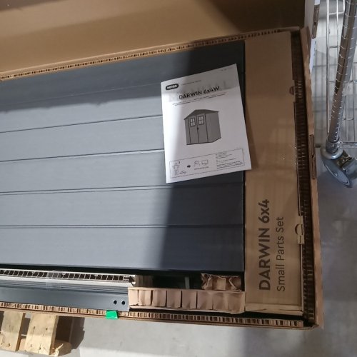 KETER DARWIN VERTICAL STORAGE SHED - GREY - 6FT X 4FT (MODEL: 1712123) image 4