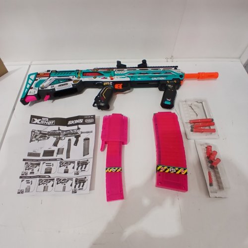 ZURU XSHOT PRO SKINS SINISTER LONG SHOT BLASTER WITH 37 DARTS - MULTICOLOR (MODEL: 36685) image 2