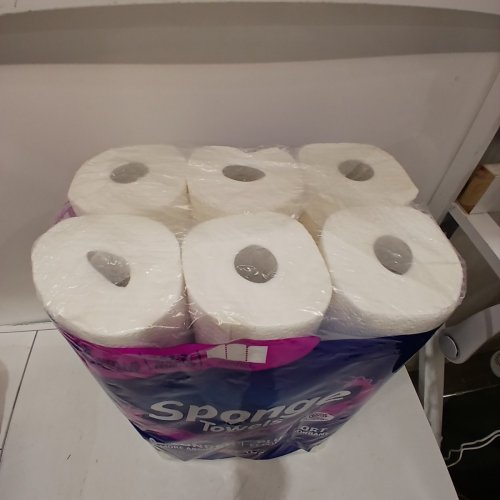 12PK SPONGE TOWELS PREMIUM PAPER TOWEL ROLLS (MODEL: 1654338) image 2