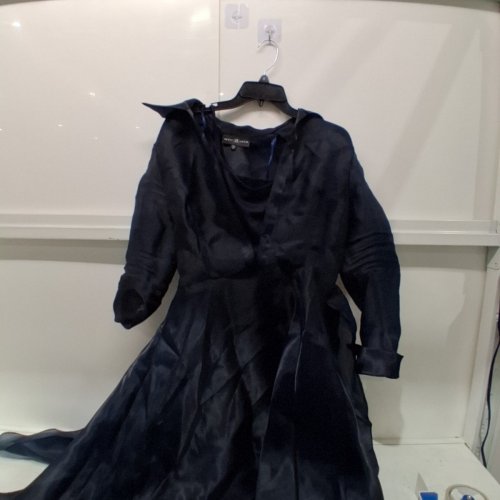 WOMEN'S BETSY & ADAM FLOOR LENGTH DRESS WITH TIE-WAIST - SIZE 8 - NAVY BLUE (MODEL: A27155) image 2