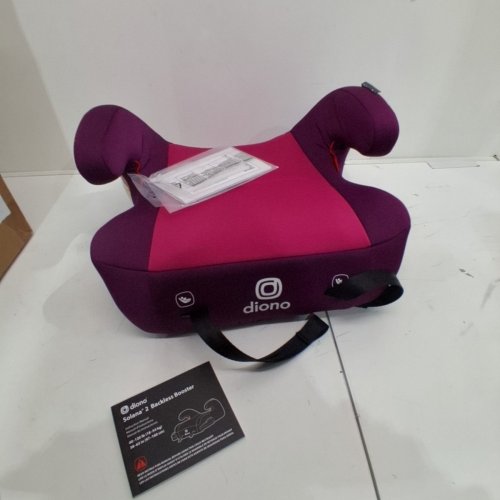 DIONO SOLANA 2 BACKLESS BOOSTER SEAT - 40LBS TO 120LBS - PINK (MODEL: 32102-NA-01) image 4