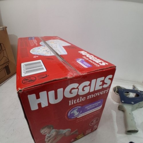 104PK HUGGIES LITTLE MOVERS DIAPERS - SIZE 5 image 3